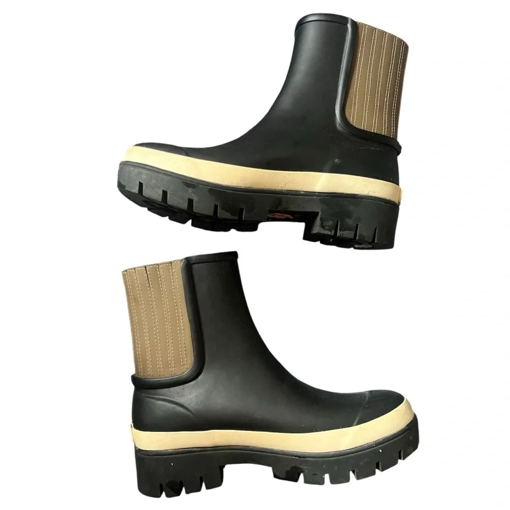 Tory Burch Women's Foul Weather Ankle Rain Boots Size 7